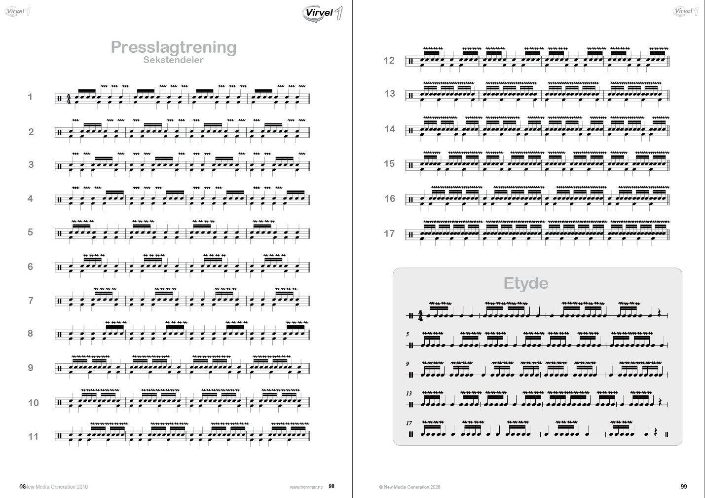 Virvel 1 trenerbok - slagtrening og teknikk for nybegynnere
