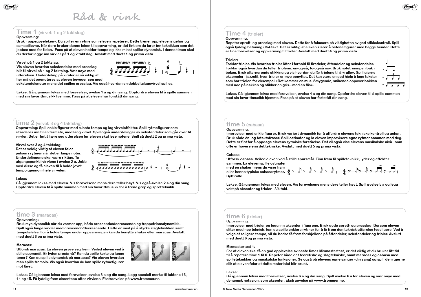 Virvel 2 trenerbok - pedagogisk tilrettelegging for deg som er lærer