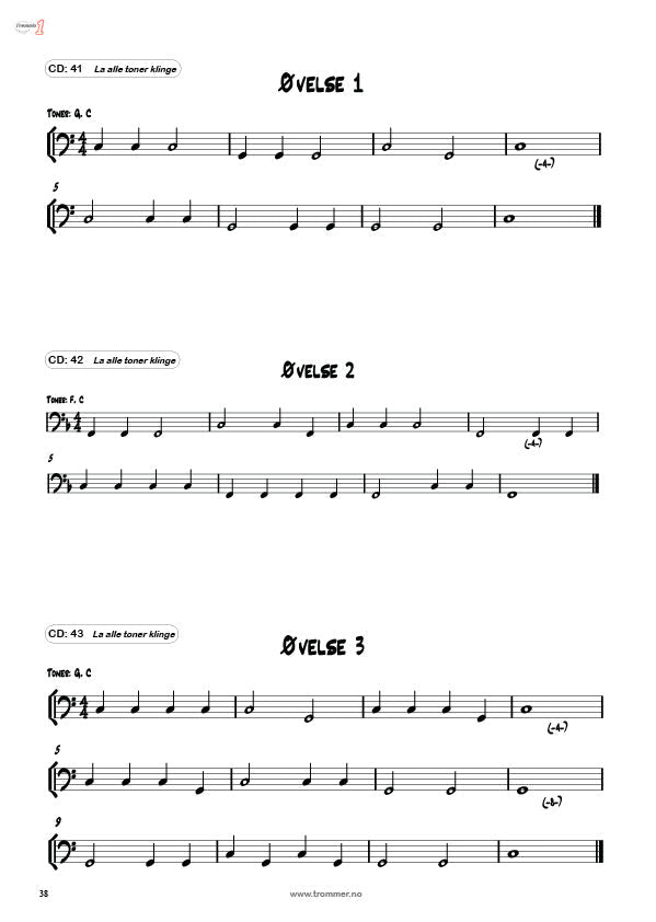 Tremolo 1 elevbok - tre enkle paukeøvelser 