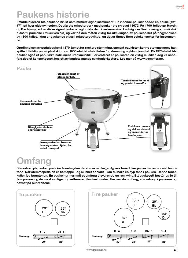 Tremolo 1 elevbok - paukeøvelser