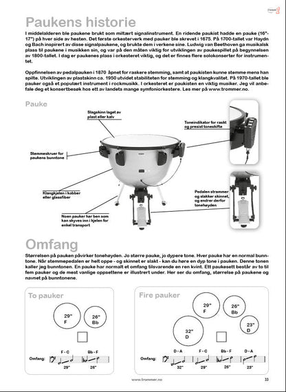 Tremolo 1 elevbok - paukeøvelser