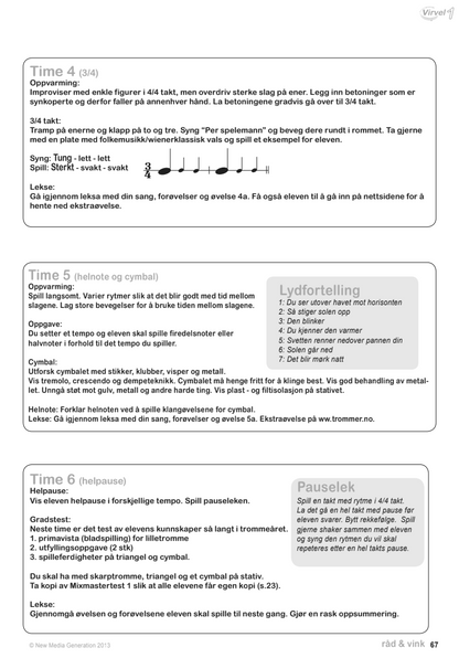 Virvel 1 trenerbok - pedagogiske øvelser og didaktiske forslag